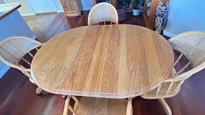 DINING ROOM TABLE AND CHAIRS