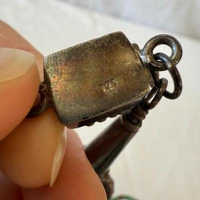 Turquoise Jewelry with Amber & Pearls (K-HS)