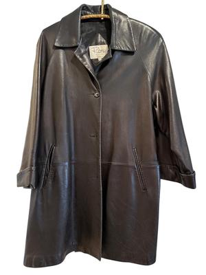 Clothing - Leather Coat L