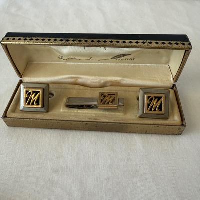 Unique Cuff Link & Tie Clip Collection with Jewelry Box (K-HS)