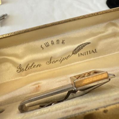 Unique Cuff Link & Tie Clip Collection with Jewelry Box (K-HS)