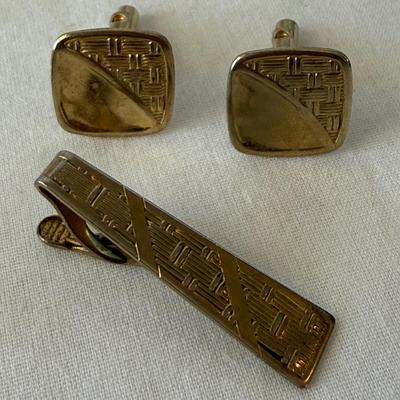 Unique Cuff Link & Tie Clip Collection with Jewelry Box (K-HS)