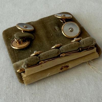 Unique Cuff Link & Tie Clip Collection with Jewelry Box (K-HS)