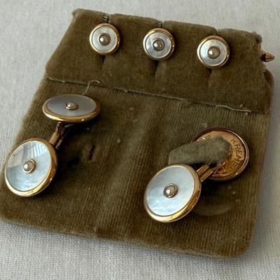 Unique Cuff Link & Tie Clip Collection with Jewelry Box (K-HS)