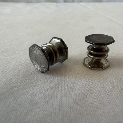 Unique Cuff Link & Tie Clip Collection with Jewelry Box (K-HS)