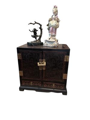Decor Chinoiserie Jewelry Box - Bronze Figurine, Porcelain Figurine
