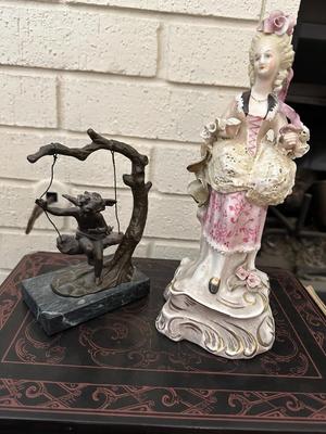 Decor Chinoiserie Jewelry Box - Bronze Figurine, Porcelain Figurine