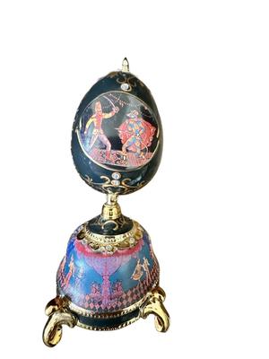 Decor Nutcracker Suite Marche Music Box Egg in Faberge Style