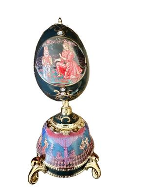 Decor Nutcracker Suite Marche Music Box Egg in Faberge Style