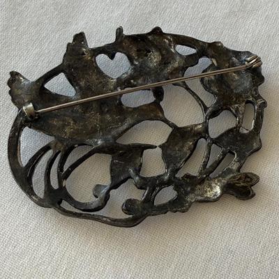 Vintage Barrettes & Brooch, incl. 925 (K-HS)