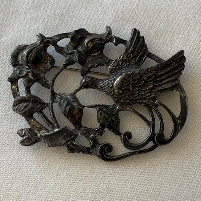 Vintage Barrettes & Brooch, incl. 925 (K-HS)