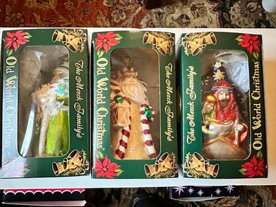 Christmas - Old World Christmas Ornament Set of 3