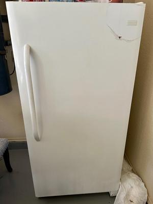 Garage - Freezer - Frigidaire -protective plastic wrap is still in place