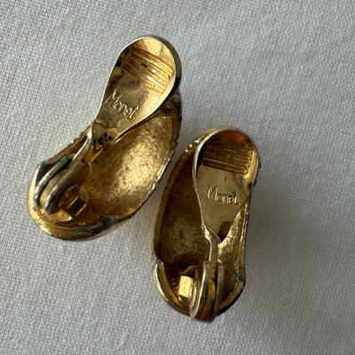 Elegant Brooches and Clip Earrings, incl. 925 (K-HS)