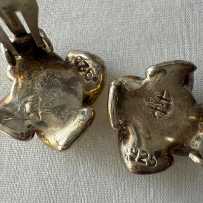 Elegant Brooches and Clip Earrings, incl. 925 (K-HS)