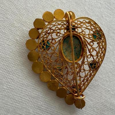 Elegant Brooches and Clip Earrings, incl. 925 (K-HS)