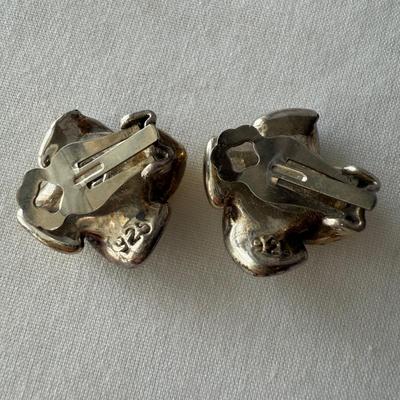 Elegant Brooches and Clip Earrings, incl. 925 (K-HS)