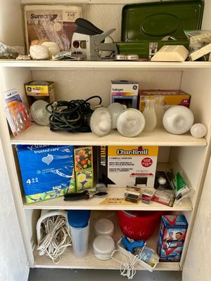 Garage Lot - Lighting, grill cover, hand tools