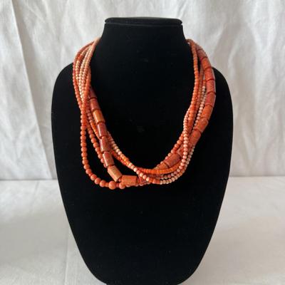 Beaded Necklaces with Coral, Lapis, Amber, & More (K-HS)