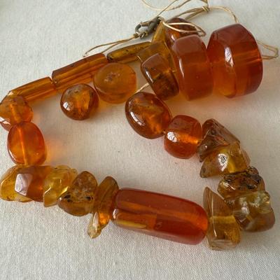 Beaded Necklaces with Coral, Lapis, Amber, & More (K-HS)