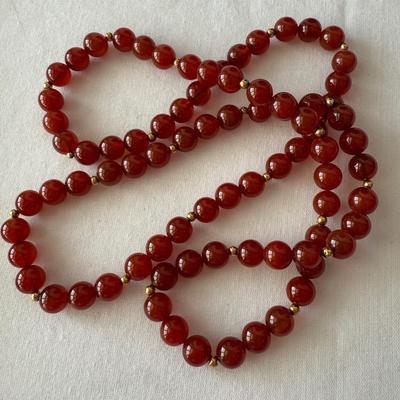 Beaded Necklaces with Coral, Lapis, Amber, & More (K-HS)