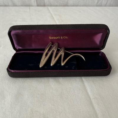 Tiffany & Co. Picasso Sterling Zig Zag Brooch (K-HS)