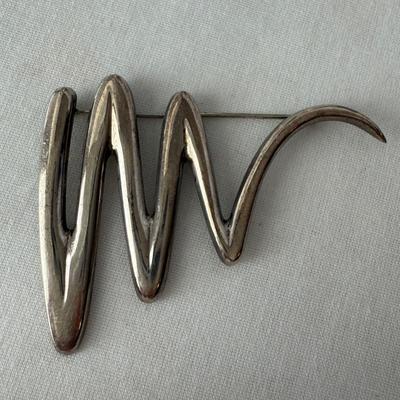 Tiffany & Co. Picasso Sterling Zig Zag Brooch (K-HS)