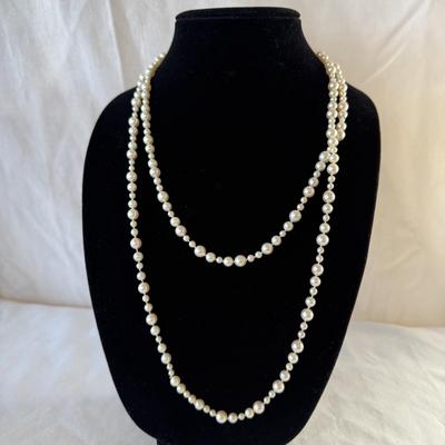 Five Pearl Necklaces with 10K Clasp (K-HS)