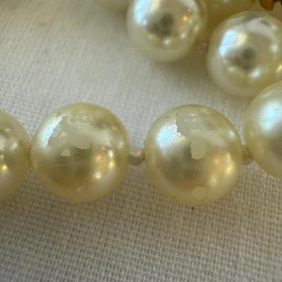 Five Pearl Necklaces with 10K Clasp (K-HS)