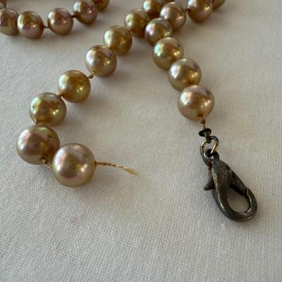 Five Pearl Necklaces with 10K Clasp (K-HS)