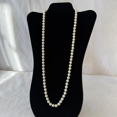 Five Pearl Necklaces with 10K Clasp (K-HS)