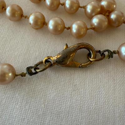 Five Pearl Necklaces with 10K Clasp (K-HS)