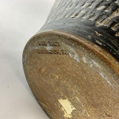 Sale Photo Thumbnail #1422: Repair on lip
Measures: 14" high x 12" diameter