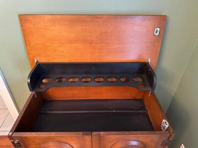 Vintage Traditional style Dry Bar Storage Cabinet