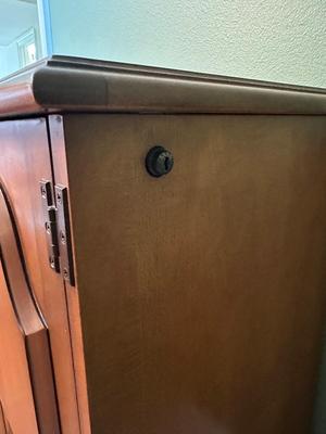 Vintage Traditional style Dry Bar Storage Cabinet