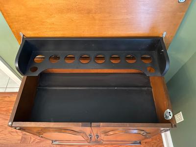 Vintage Traditional style Dry Bar Storage Cabinet