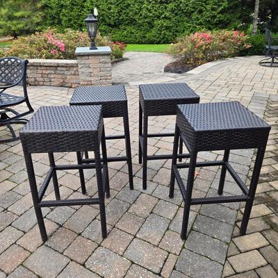 LOT 283: Four Outdoor Stools