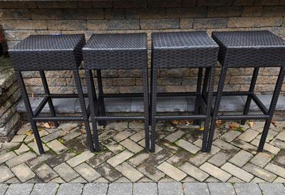 LOT 283: Four Outdoor Stools