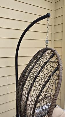 LOT 286: Hanging Egg Chair with Cushion