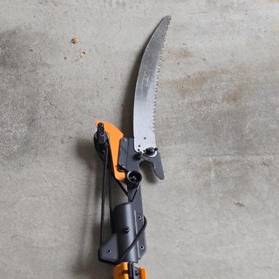 LOT 289G: Snow Shovel, Pole Saw, Mini Electric Chain Saw, Yard Rake, and More