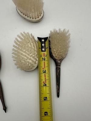 Sterling Silver Vanity Brush and Comb Set