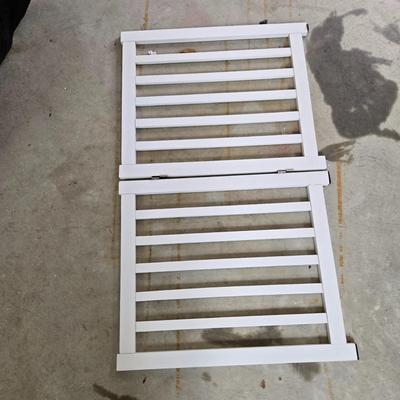 LOT 290G: Three Freestanding Wooden Pet Gates