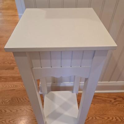 LOT 296K: Hallway Table, Mirror, Coat Rack, and Key and Mail Holder