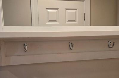 LOT 296K: Hallway Table, Mirror, Coat Rack, and Key and Mail Holder