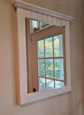 LOT 296K: Hallway Table, Mirror, Coat Rack, and Key and Mail Holder