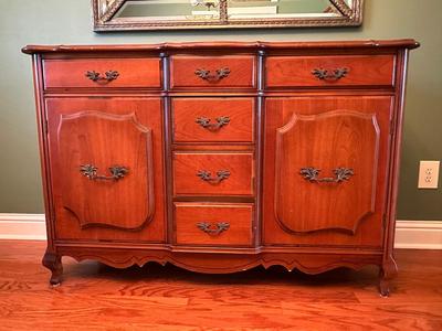Vintage French Provincial Cherry Buffet