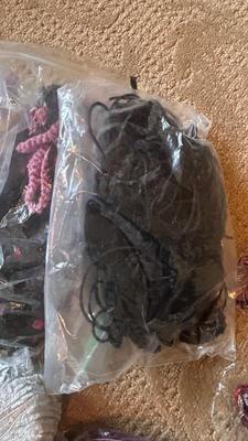 YARN, KNITTING NEEDLES, SCISSORS, BASKET AND TOTE