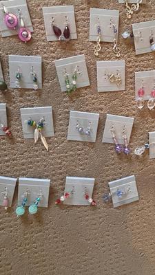 HAND CRAFTED PIERCED EARRINGS