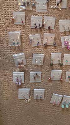 HAND CRAFTED PIERCED EARRINGS
