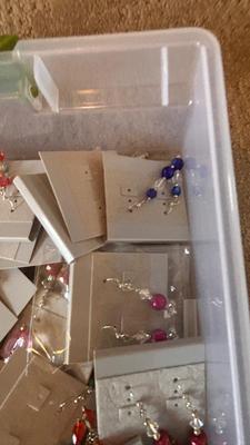 LARGE LOT OF PIERCED EARRINGS